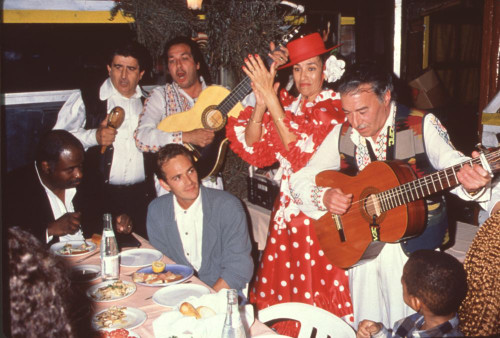 Luke Perry Sitting At Table Prince Albert Party Photo Print