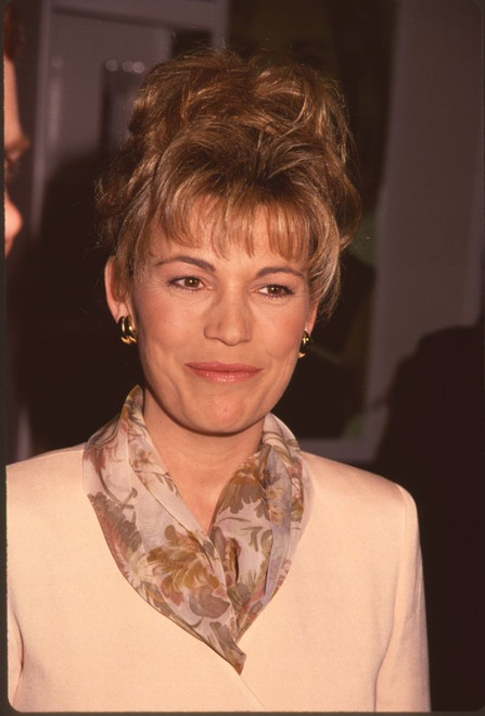 Vanna White Close Up In Peach Colored Suit And Floral Scarf At Nima Convention Photo Print - Item # CPA4070