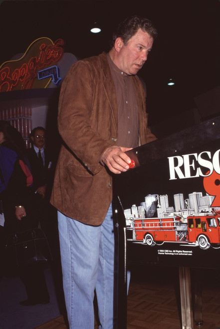 William Shatner Playing Pinball Photo Print