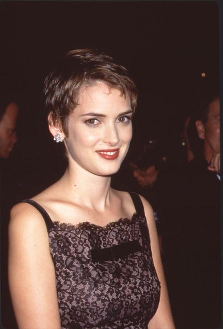 Winona Ryder Close Up In Black Lace Dress At Salute To Film Noir Photo Print - Item # CPA3505