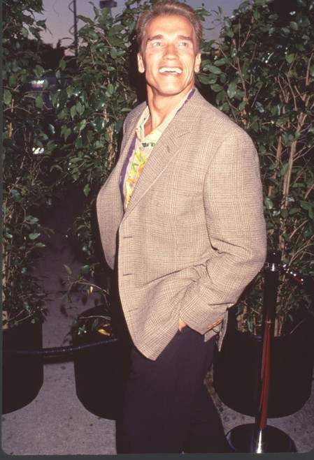 Arnold Schwarzenegger Hands In Pockets And Tweed Blazer "True Lies" Premiere Photo Print - Item # CPA1442