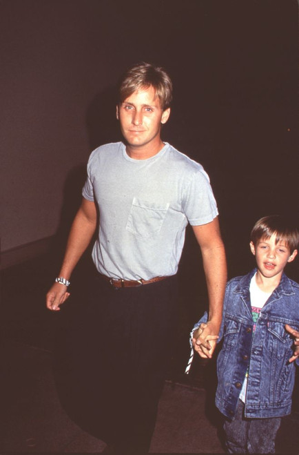 Emilio Estevez With Son Taylor Photo Print