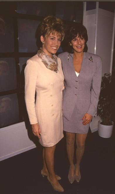 Vanna White In Peach Colored Suit With Victoria Jackson In Gray Suit At Nima Convention Photo Print - Item # CPA4071