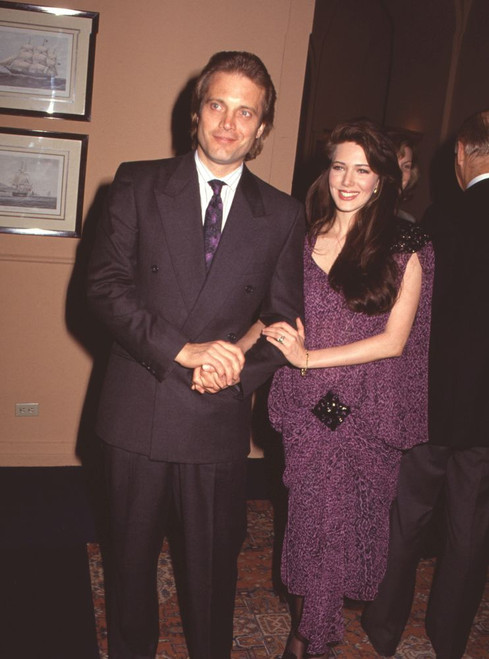 Michael Tylo In Double Breasted Suit & Hunter Tylo In Purple Dress Photo Print - Item # CPA2948