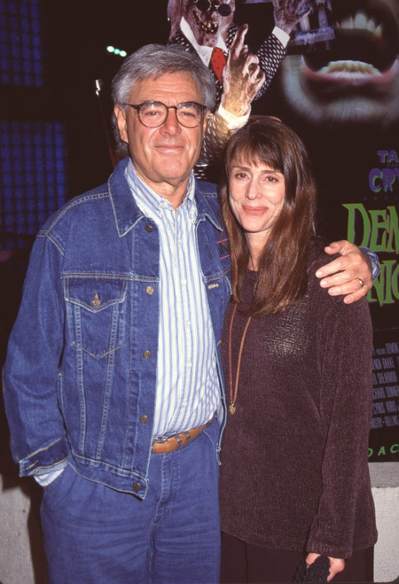 Richard Donner In Denim Hugging Lauren Shuler-Donner "Tales Of The Crypt" Premiere Photo Print - Item # CPA1550