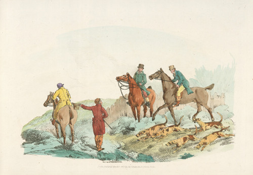 Riding to hounds  Poster Print by Henry Thomas Alken