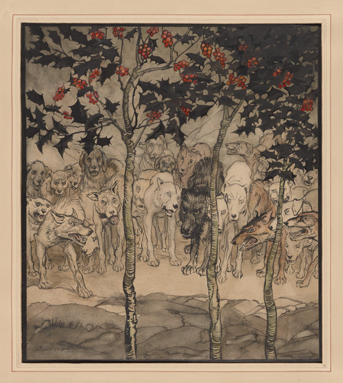 Irish fairy tales. Filled with savagery and terror  Poster Print by Arthur Rackham