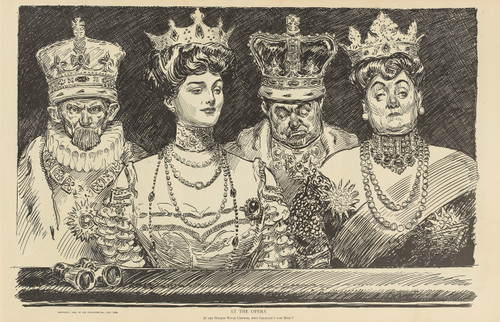 At the opera  Poster Print by Charles Dana Gibson