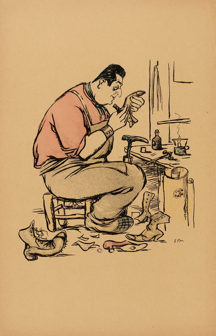 Le cordonnier  Poster Print by Georges Goursat