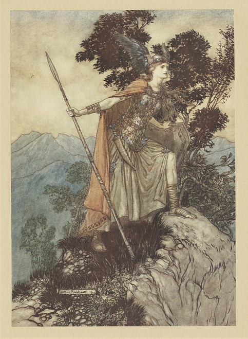 Brunnhilde  Poster Print by Arthur Rackham