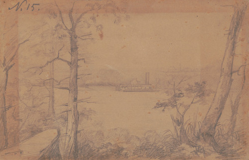 Tennessee River near Florence, Alabama, 1862  Poster Print by Adolph Metzner