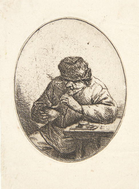 The smoker  Poster Print by Adriaen van Ostade