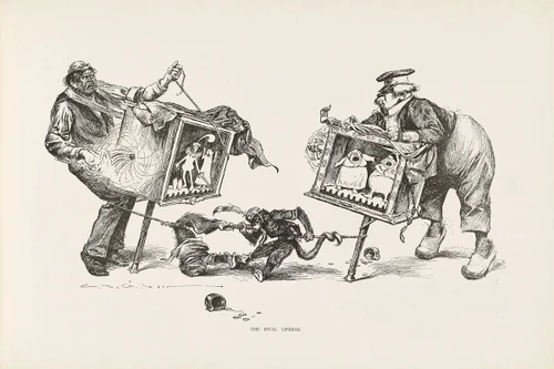 The rival operas  Poster Print by Charles Dana Gibson