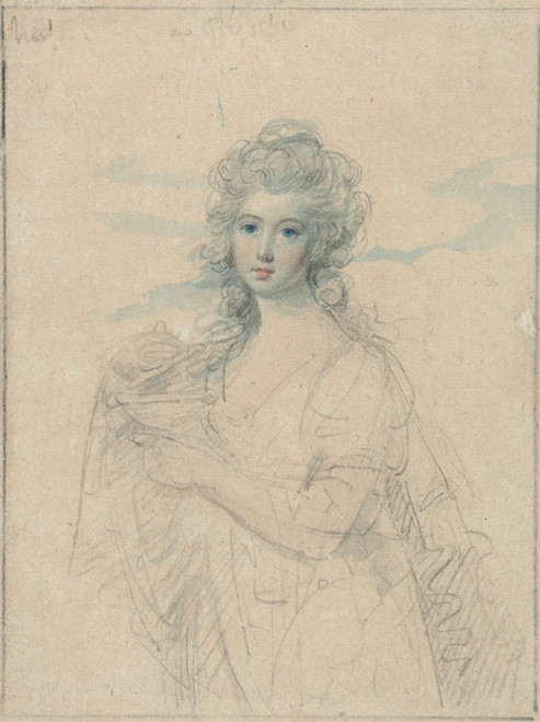 Portrait of a Young Woman as Psyche Poster Print by Samuel Shelley