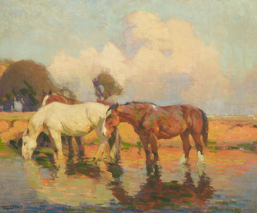 The day√¢‚Ç¨‚Ñ¢s work done Poster Print by Frederick Hall