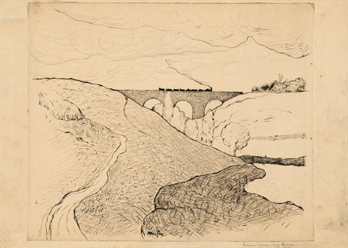 Le viaduc de Saint-Brieuc  Poster Print by Maxime Maufra