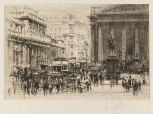London Set; Bank   Poster Print by William Walcot