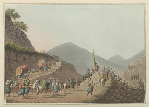 Road over the Balkan Mountain  Poster Print by Luigi Mayer