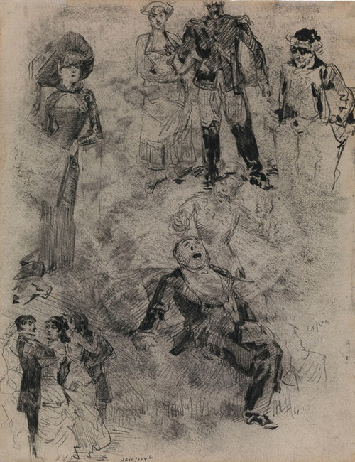 Figures  Poster Print by James Ensor