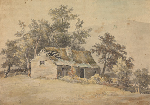 Landscape with a Dwelling in Ruin  Poster Print by Sawrey Gilpin