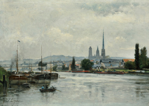La Seine √É¬† Rouen  Poster Print by Stanislas L√É¬©pine