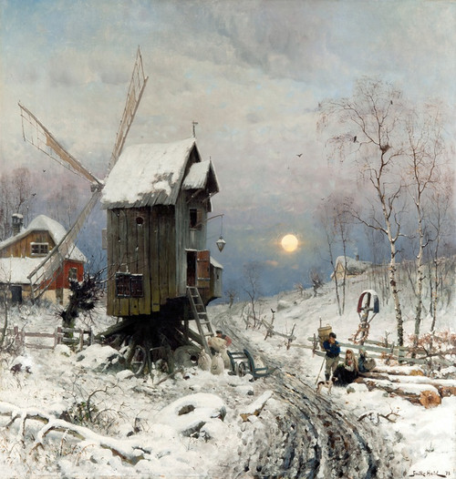 Winter Landscape  Poster Print by Frithjof Smith-Hald