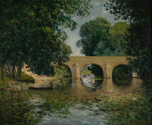 Le pont de l‚ÄôIsle-Adam ou le Vieux pont  Poster Print by Maxime Maufra