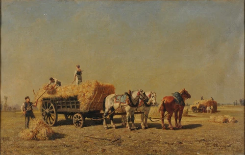 La moisson Poster Print by Jules-Jacques Veyrassat