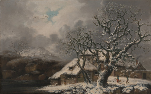 A Winter Landscape  Poster Print by George Smith