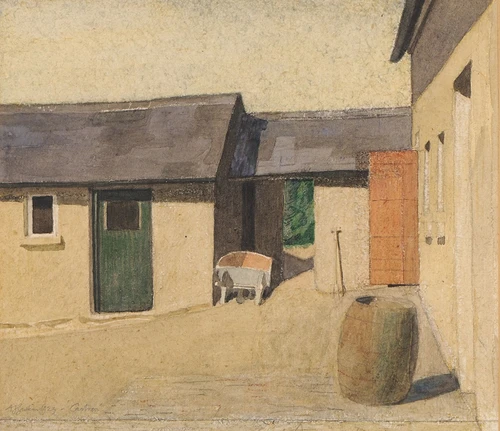 The Courtyard, Cartron, Connemara  Poster Print by Arthur Joseph Gaskin