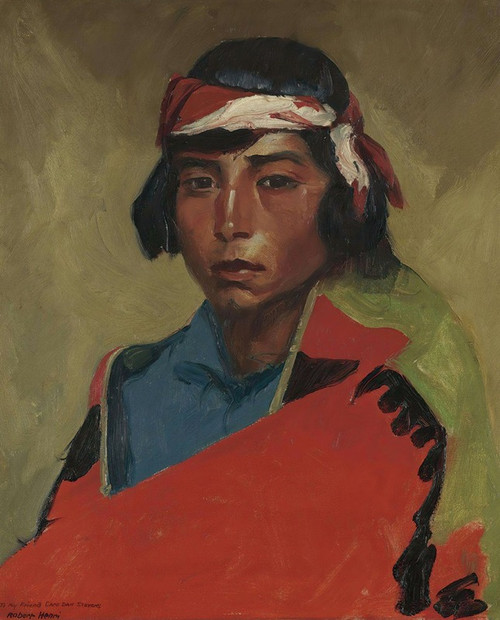 Young Buck Of The Tesuque Pueblo  Poster Print by Robert Henri