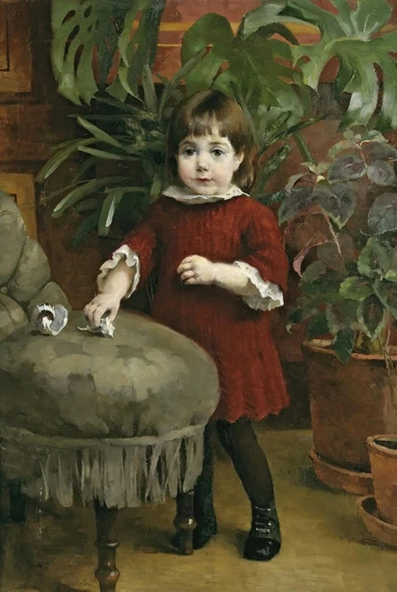 Little Gudrun Poster Print by Helene Schjerfbeck