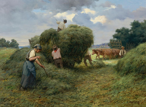 The reapers Poster Print by Ernest Chateignon