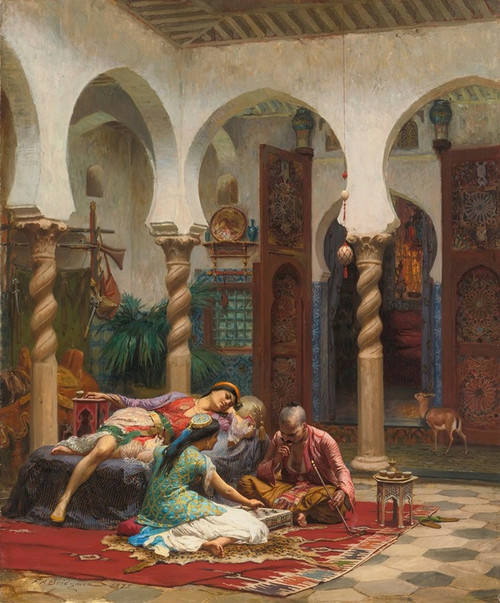 Idle Moments  Poster Print by Frederick Arthur Bridgman