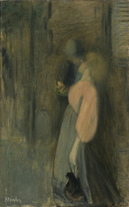 The Kiss Poster Print by Th‚îú‚åêophile Alexandre Steinlen