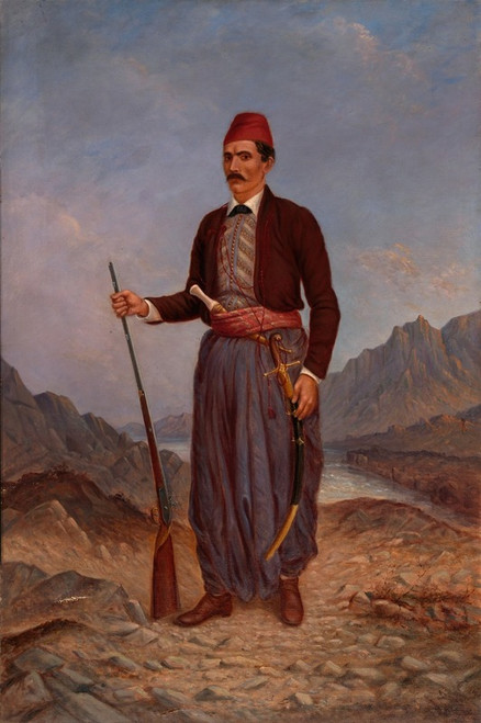 Albanian Man  Poster Print by Antonio Zeno Shindler