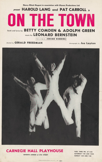 On the Town at the Carnegie Hall Playhouse  Poster Print by Anonymous