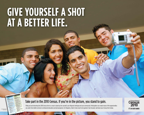 Hispanic Targeted Poster  Poster Print by Bureau of the Census