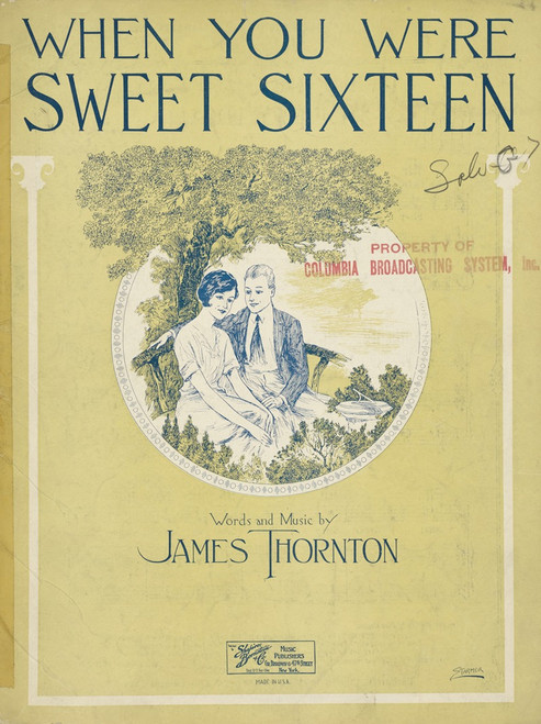 When you were sweet sixteen  Poster Print by Anonymous