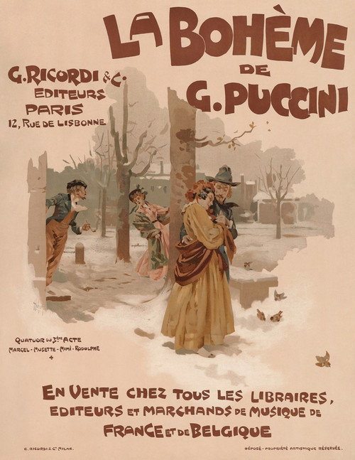 La boh‚îú¬øme Poster Print by Adolfo Hohenstein