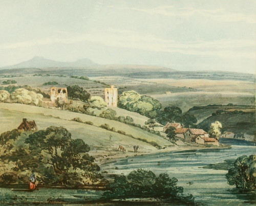 History of Northumberland 1893 Etal Castle Poster Print by  Thomas Girtin