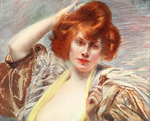 Albert Besnard 1906 Malvina Poster Print by  Albert Besnard