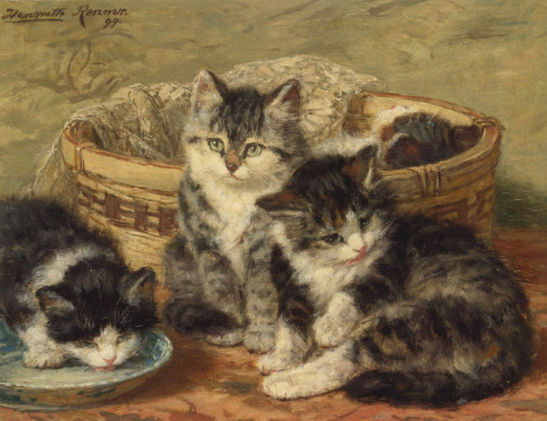 Four Kittens Poster Print by  Henriette Ronner-Knip - Item # VARPPHPDA66514