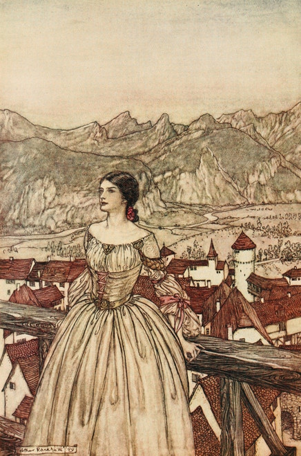 Undine 1909 Bertalda Poster Print by  A. Rackham - Item # VARPPHPDA65714