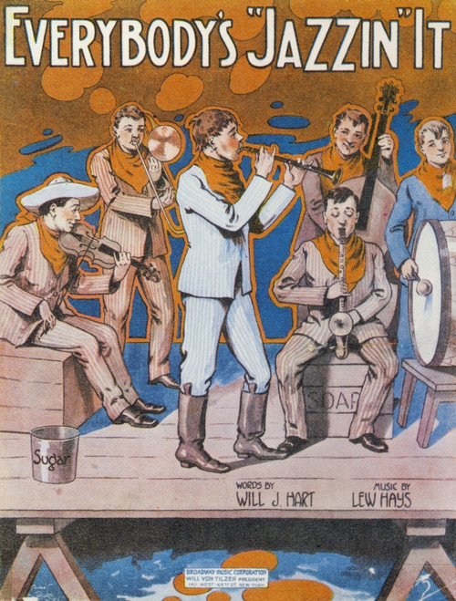 Sheet music cover for Everybody's Jazzin it 1917 Poster Print by Unknown - Item # VARPPHPDA64691