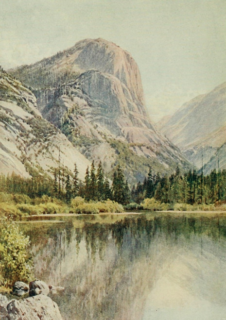 California 1914 Mirror Lake  Yosemite Poster Print by  H. Sutton Palmer - Item # VARPPHPDA63333