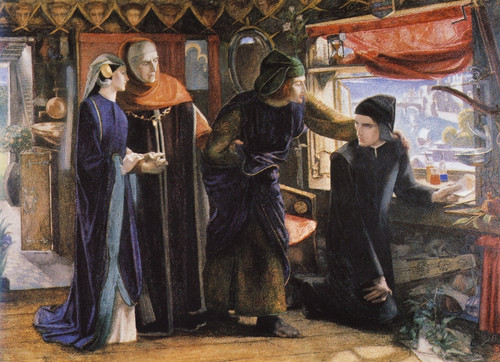Dante drawing the Angel Rossetti 1908 Poster Print by  Dante Gabriel Rossetti