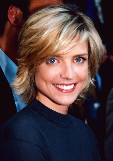 Courtney Thorne -Smith Smiling In High Collar Black Top Photo Print - Item # PIC00707