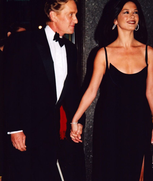Catherine Zeta Jones & Michael Douglas Holding Hands Photo Print