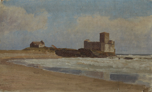 Meeresk√ºste bei Palma auf Sizilien  Poster Print by Wilhelm Ludwig Friedrich Riefstahl